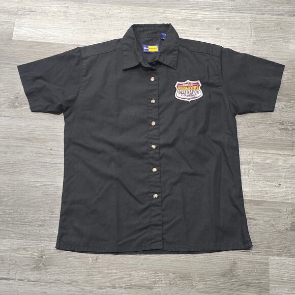 Bruce Rossmeyer's Destination Daytona Black Button Up Short Sleeve Shirt - Picture 7 of 7